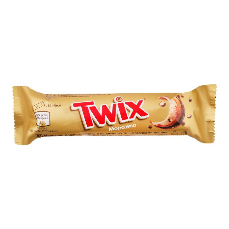 Морозиво Батончик Twix стандарт 40г